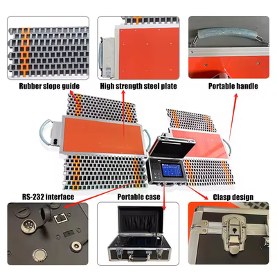 Wireless Portable Axle Load Scales with Touchable Touch Screen and Rechargeable Battery