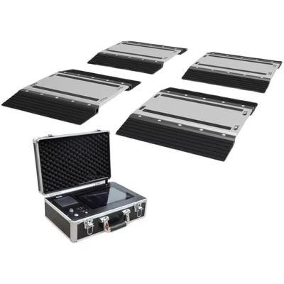 Portable Axle Load Scales Powered By DC 12V Lithium Battery With Touch Screen Display