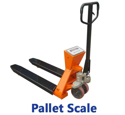 Hand Operated Mobile Weighbridge Carrier Scale With Printer Electronic Forklift Weighing Scale